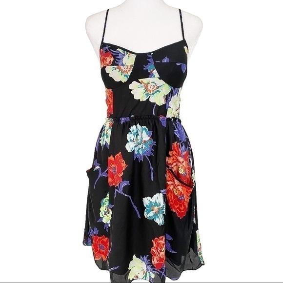 american eagle outfitters floral sleeveless dress - Picture 1 of 6